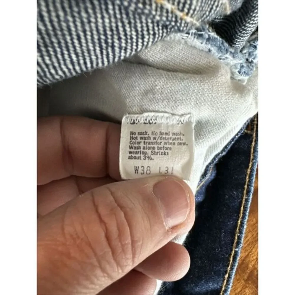Vintage 80's LEVI'S Orange Tab‎ Blue Jeans Men's Size 38x31 SF 207